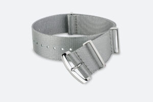 premium solid grey MORA Nylon watch strap